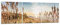 Mehrteilige Bilder auf Glas 120x40cm Glasbild Ähren Küste Sonne Groß Wanddeko Bild im Glas Schlafzimmer Küche Set 3 teilige Wandbilder Dekoration Wohnzimmer Modern Wand Kunstdruck Art GCA120x40-4653