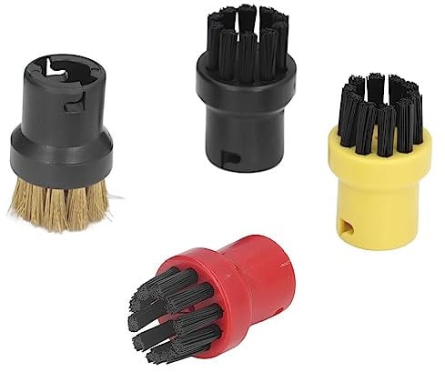 TOPINCN 4Pcs Steam Cleaner Brushes, Dust Remove Steam Cleaning Brush Small Round Brushes Replacement for SC1 SC2 SC3 SC4 SC5 SC7