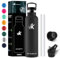 KollyKolla Gourde Isotherme 750ml, Bouteille Isotherme en Acier Inoxydable, Bouteille d'eau sans BPA, Gourde Inox avec Paille, Réutilisable, Gourde Sport pour Enfant, Adultes, École, 2 Couvercles