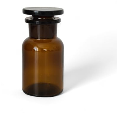 Vintage Style Apothecary Jar 100ml – Glass Container with Lid for Home Decor and Storage, Antique Pharmacy Style, Perfect for Organizing Kitchen and Bathroom with Classic Charm - Elegant Glass Bottle