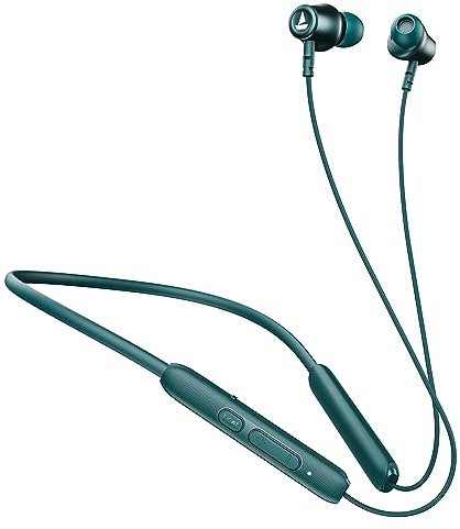 boAt Rockerz 245 v2 Pro, 30h Battery, ENx Tech, Fast Charge, Dual Pairing, Magnetic Buds, USB Type-C Interface & IPX5, Bluetooth in Ear Neckband, Wireless with Mic Earphones (Teal Green)