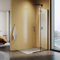 SUNXURY Duschwand 100 x 195 cm Walk in Dusche Duschabtrennung 195cm Höhe Duschtüren mit Schwarzer Aluminiumrahmen aus 6mm NANO ESG Klarglas