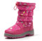 JOMIX Stivali Bambini Ragazzi Doposci Stivaletti Bambine Ragazze da Neve Impermeabile Scarpe Invernalin Imbottite da Bimbi Bimbe MB9538 (Fuxia, 34)