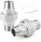 ERGAOBOY 2 PCS 304 Edelstahl Verschraubung, 1 BSP Außengewinde x 1 BSP Außengewinde Rohrverschraubung für Wasser/Öl/Gas