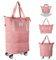 Sac de voyage avec roulettes, sac de sport extensible pour homme et femme, grand sac fourre-tout, bagage à main sec et humide, sac de nuit, sac de week-end léger, sac de sport pour la natation, maman,