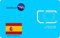 Prepaid SIM Karte 500 MB ohne Vertrag, Spanien nur Daten, für LTE Überwachungskamera Alarms & GPS-Tracker