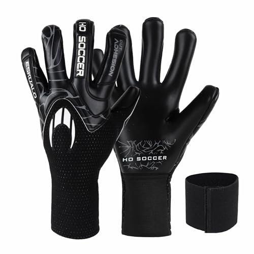 HO Soccer ESKUALO Blackout Torwarthandschuhe, Uni, Kinder, Schwarz 6