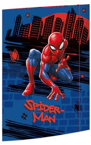 RNKVERLAG Zeichenmappe Spider-Man 320 x 430 mm, für Formate bis DIN A3 mit Gummizugverschluss, 1 Stück