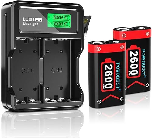 POWOBEST Rechargeable Controller Battery Pack for Xbox One/Xbox Series X|S,2 * 6240mWh (2x2600mAh) Controller Battery Pack for Xbox Series X|S/Xbox One S/Xbox One/X