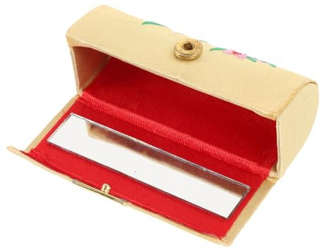 Healeved Lipstick Case Portatile Stile Cinese Con Specchio Custodia Per Rossetto Vintage Perfetta Per Viaggi e Uso Quotidiano