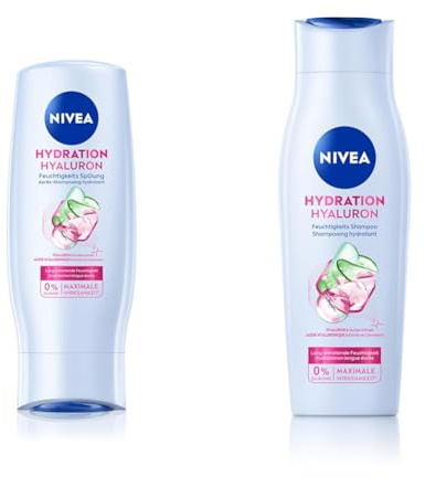 NIVEA Hydration Hyaluron Feuchtigkeits Spülung 200ml + NIVEA Hydration Hyaluron Feuchtigkeits Shampoo 250ml
