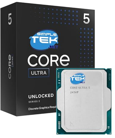 SIMPLETEK - Processeur Core Ultra 5 - Socket LGA 1851 - Jusqu'à 5,20 GHz - 14 cœurs/14 fils - Sans GPU intégré - Sans dissipateur thermique