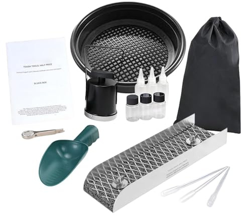 Kit per Cercare l'Oro Piccoli Giocattoli in Metallo | Kit Compatto per Prospezione Ricerca 'Oro per Avventure all'Aperto in Laghi Torrenti Fiumi Montagne