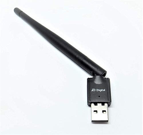 DM-Digital Media Tek MT7601 WLAN-Dongle-Adapter, USB-WiFi, 2 dB, USB 2.0, für PC, Laptop, Decoder, Receiver, DVB, TV-Box