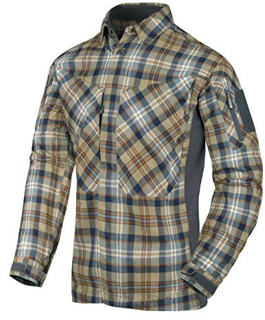 Helikon-Tex MBDU Flannel Shirt Freizeit Outdoor Hemd -Polyester- Ruby Plaid