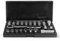 SATA ST09134SJ Lot de 21 douilles traversantes 3/8, métrique/SAE, polies, 10 mm – 19 mm | 3/8 – 3/4, dans un étui moulé par soufflage