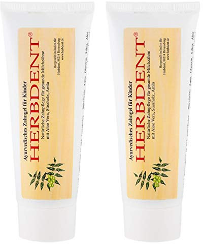 Herbdent Ayurvedisches Zahngel f?r Kinder - Ohne Flourid - Ohne Alkohol - Ohne Zucker - 80 ML (2 x 80 ml)