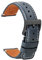 TStrap Leder Uhrenarmband 20mm - Weich Blau Quick Release Uhrenarmbänder Ersatz - Sport Uhrenarmband für Herren Damen - Smartwatches Armband mit Schwarz Schließe Haspe - 18mm 20mm 22mm