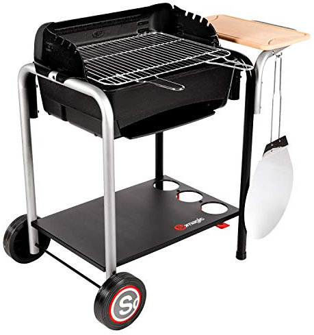 Happy Garden SOMAGIC - Barbecue au Charbon de Bois Roma avec Cuisson Pizza