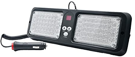 Lumière stroboscopique de voiture 12V, lumière stroboscopique Riloer 86 LED pour lampe de secours pare-soleil bleu