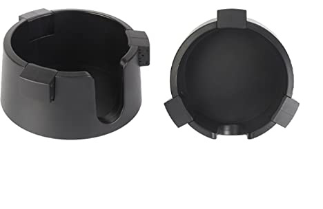 KWQBHW Portavasos antiderrames, soporte ajustable para mesa fijo con cinta adhesiva de doble cara para oficina en casa, portavasos de escritorio para tazas, latas de refrescos