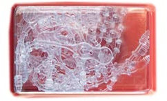 Vsorce4u 10pcs Plastic Clear Reusable Ties - Flexible Garland Clips & Cable Ties