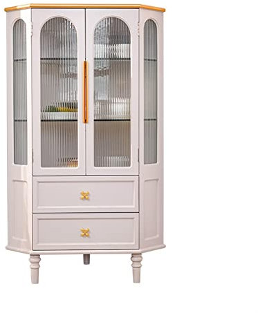 UNNS Sideboard Buffet Cabinet Simple Sideboard Triangle Cabinet Tableware Wine Glass Locker Large Capacity Wall High Cabinet Minimalist Furniture Kitchen Storage Cabinet