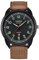 Clicitina Montre radio-pilotée simple double quartz montre homme pour vitrine rétro, B-B, taille unique, Sangles