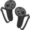 GEEKRIA VR Silicon Controller Cover kompatibel mit Meta Q Pro, Anti-Power-Griff-Hülsenspielzubehör, einstellbares Handgelenk Knöchel (Schwarz)