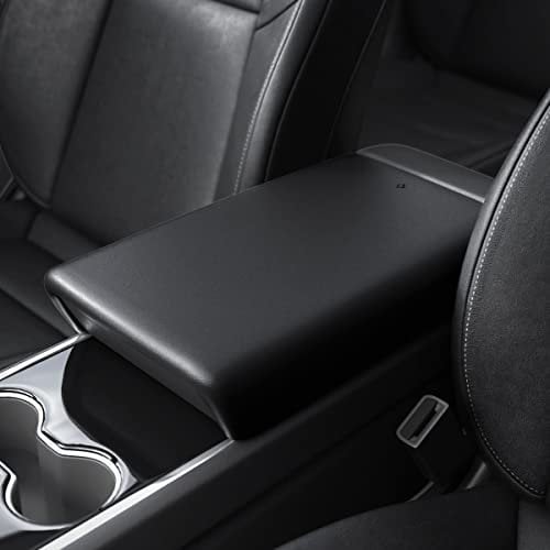 Spigen Tesla Model 3 2021-2023 and Model Y (~2024) Center Console Armrest Cover, Designed for Tesla Accessories - Black