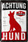 LANOLU Retro Blechschild Warnung vor dem Hund Schilder, retro Blechschild vorsicht Hund Schild, Achtung Hund Schild lustig, Warnschild Hund, Metallschilder mit Sprüchen, 20x30cm