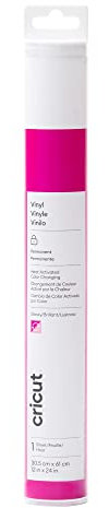 Cricut Vinyl mit wärmeaktivierter Farbveränderung (Permanent) | Magenta <-> Hellrosa | 30,5cm x 61cm (12 x 24) | Selbstklebende Vinylrolle | Für alle Cricut-Schneidemaschinen