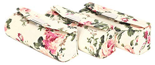 3-teiliger Lippenstift-Etui-Halter mit Spiegel-Lippenstift-Box, Lippenstift-Aufbewahrungsbox mit Spiegel-Lippenstift-Aufbewahrung Exquisite Muster-Lippenstift-Aufbewahrungsbox Diy