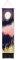 Ricemru Schmaler Wandteppich Wald Natur Himmel Wandbehang Baumkrone Mond Sterne Nachthimmel Wandtuch Forest Tree Landschaft Wanddeko Tapestry Wandkunst Deko