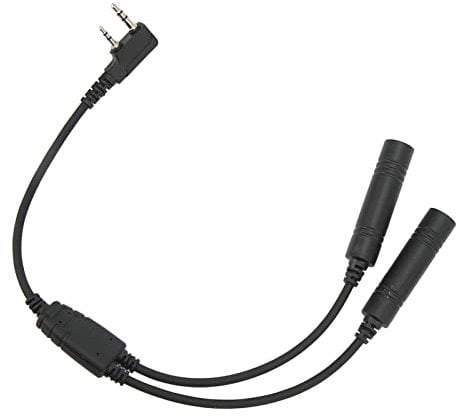Demeras Radio Headset Adapter, U 174 Portable Walkie Talkie Radio Adapter for Aviation Helicopters