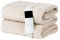 Marco Paul Interiors Electric Heated Throw Blanket - Large Fleece Heat Therapy for Back Pain Relief - Cream Throw for Sofa