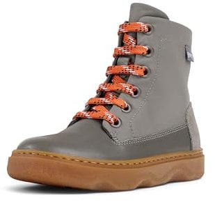 Camper Kiddo K900363, Lace Up Bootie Unisex - Bambini e ragazzi, Grigio medio 003, 28 EU