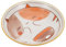 Cabilock Assiette Creuse En Céramique Pour Enfants Motif Animal De Dessin Animé 20 Cm Pour Garçons Et Filles