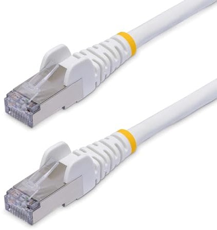 StarTech.com Cavo Ethernet CAT8 bianco da 12m, Snagless RJ45, 25G/40G, 2000MHz, 100W PoE++, Cavo lan S/FTP LSZH, 26AWG rame puro
