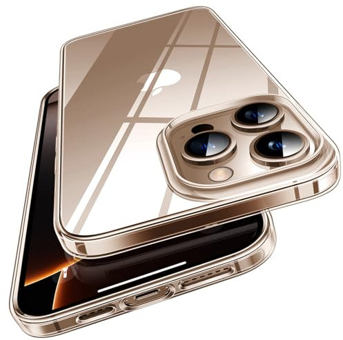 TORRAS Crystal Clear Shockproof Case for iPhone 16 Pro - Anti-Yellowing, Silicone Soft Slim Cover