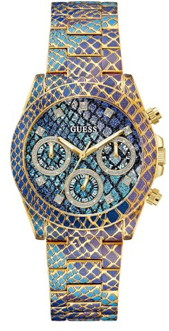GUESS Watches Ladies serpentina Damen Uhr analog Quarzwerk mit Armband GW0752L1