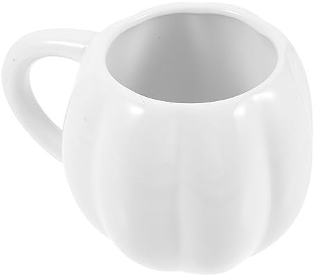ABOOFAN tasses à halloween decoration goblets pour mug à personnaliser decoration haloween verres à eau tasse de citrouille coupe de vin de citrouille gobelet céramique blanche