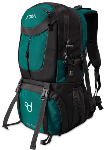 OcioDual Wanderrucksack, 50 Liter, Wasserdicht Und Leicht, Mehrere Taschen, Ideal für Reisen, Berg, Camping, Outdoor, Ultraleicht, für Damen Und Herren