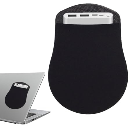 Uozonit Halterung für Laptop, wiederverwendbar, selbstklebend, tragbar, externe Festplatte, elastische Halterung für kabellose Geräte, keine Kleberückstände, kompatibel mit Tablet oder