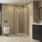 NRG 760 x 760mm Bathroom Square Corner Entry Shower Enclosure with Double Sliding Doors 6mm Safety Glass Chrome Framed