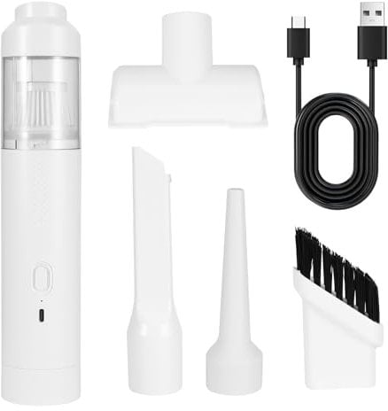 Kinberry Handheld Vacuum Cleaner,19000Pa Powerful Car Vacuum Cleaner,4 in 1 Cordless Cleaners USB Rechargeable Power Kit Mini Vacuum Cleaners, for Pet Hair, Car, Home, Office
