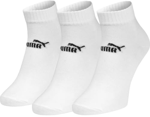 PUMA Herren Elements Unisex Plain Q Socks, White, 43/46