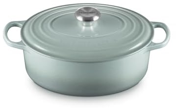 Le Creuset Signature Ovaler Bräter aus Gusseisen, 29 cm, 4,7 Liter, Sea Salt