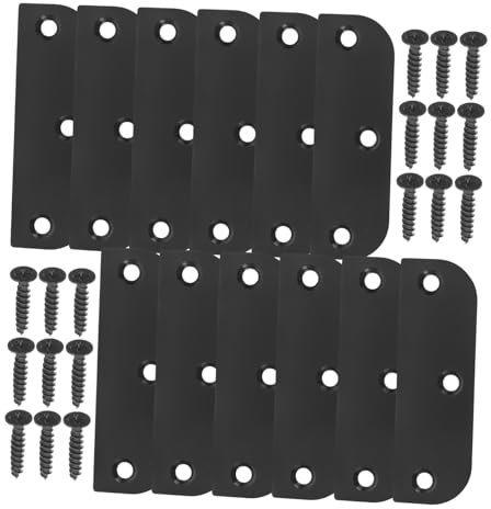 DOITOOL Vanity Door Hinge Block Door Edge Hole Filler Plate Metal Simple Repair