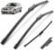 Auto Heckscheibenwischer für BMW 1er E81 E87 116i 116d 118i 118d 120i 120d 123d 130i 2004–2010，Heckwischerarm Scheibenwischer Hinten Wischerarm Heckwischerblatt Wischer Set Ersatz